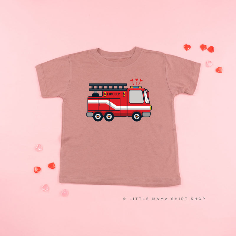 Firetruck Front - Love to the Rescue (f&b) - Child Tee