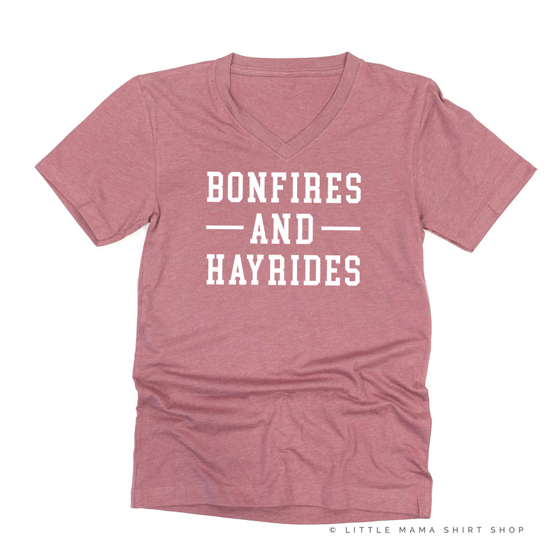 BONFIRES AND HAYRIDES - Unisex Tee