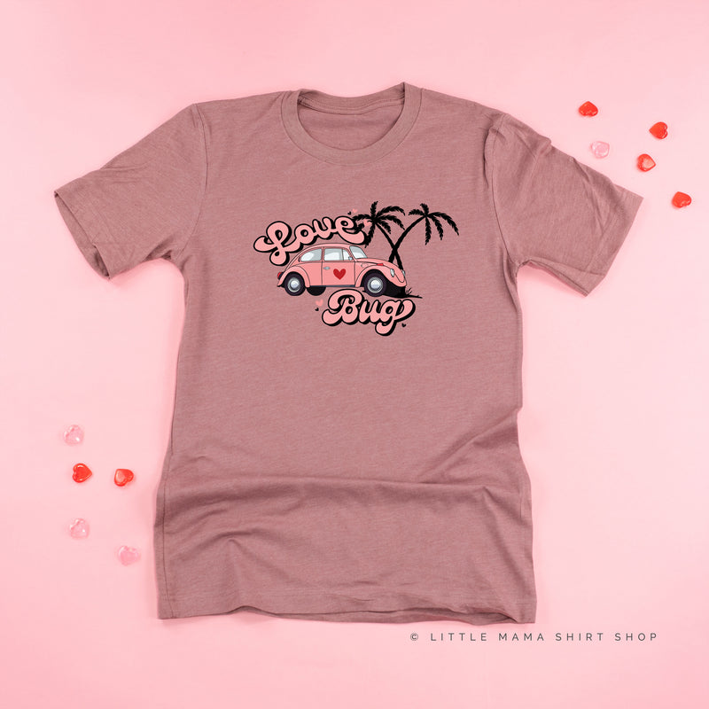 Love Bug - Pink Beetle Car - Unisex Tee