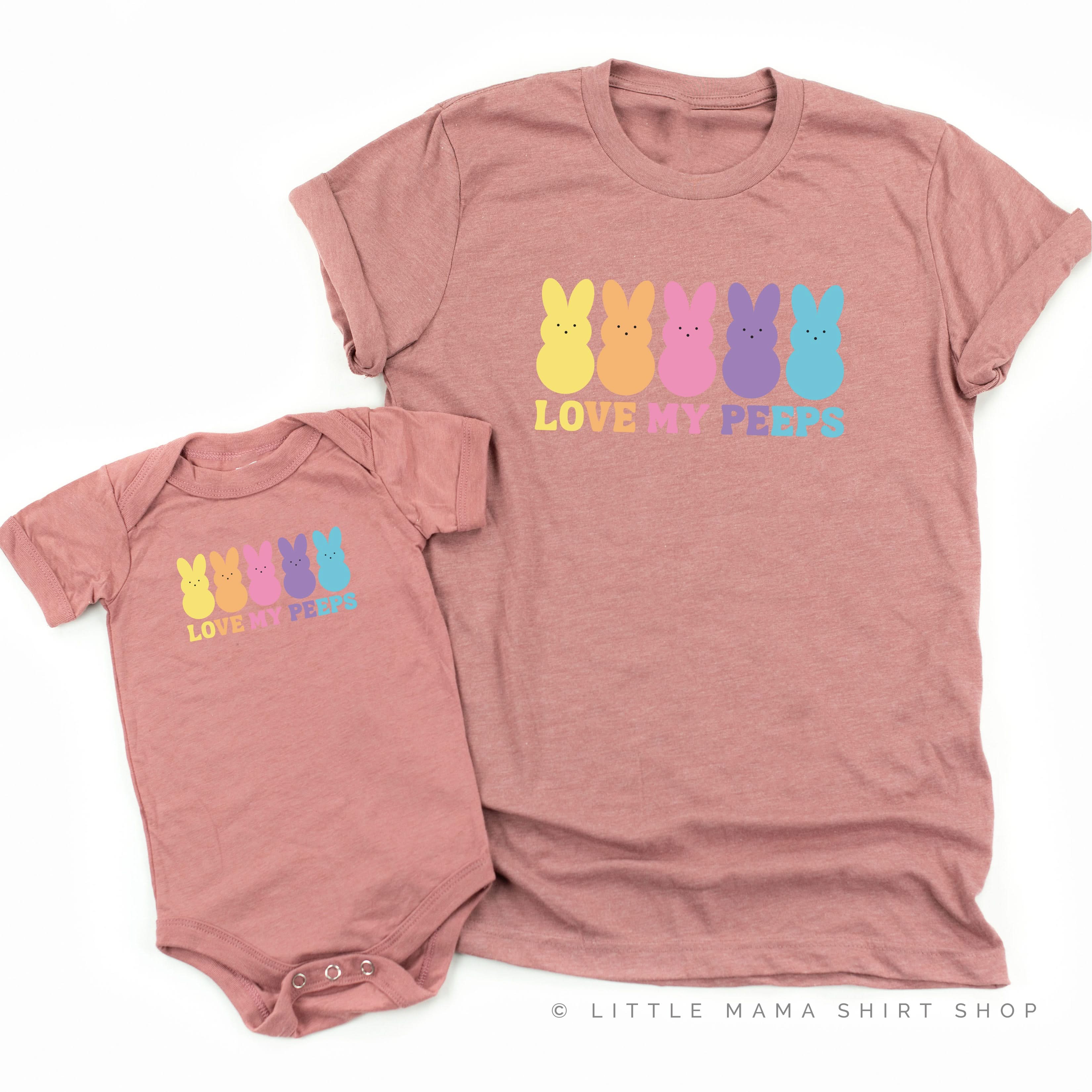 Love My Peeps - Neon - Set of 2 Tees Little Mama Shirt Shop