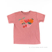 Group of Smiley Fruit - Short Sleeve Child Tee Little Mama Shirt Shop