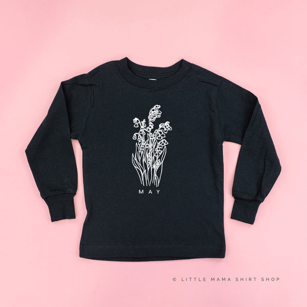 MAY BIRTH FLOWER - Lily of the Valley - Long Sleeve Child Shirt
