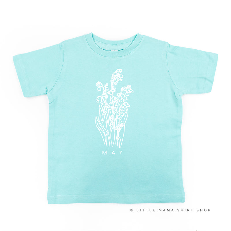 MAY BIRTH FLOWER - Lily of the Valley - Short Sleeve Child Shirt