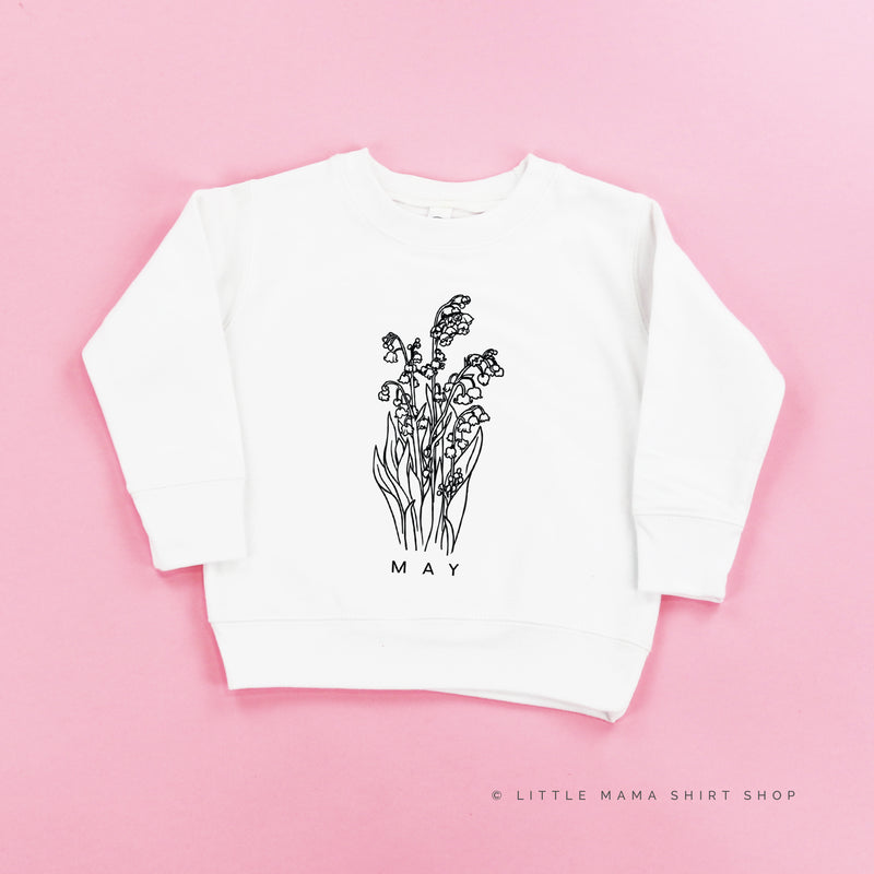 MAY BIRTH FLOWER - Lily of the Valley - Child Sweater