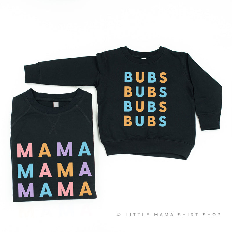 MAMA/BUBS x4 - PASTEL DESIGNS - Set of 2 Matching Sweaters