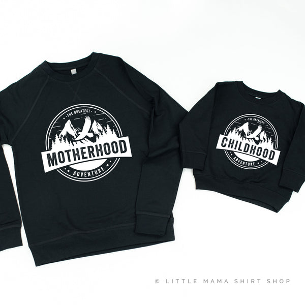 Motherhood + Childhood - The Greatest Adventure - Set of 2 Matching Sweaters