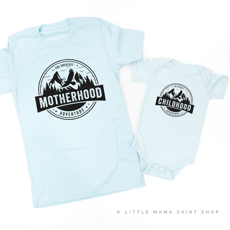 Motherhood + Childhood - The Greatest Adventure - Set of 2 Shirts