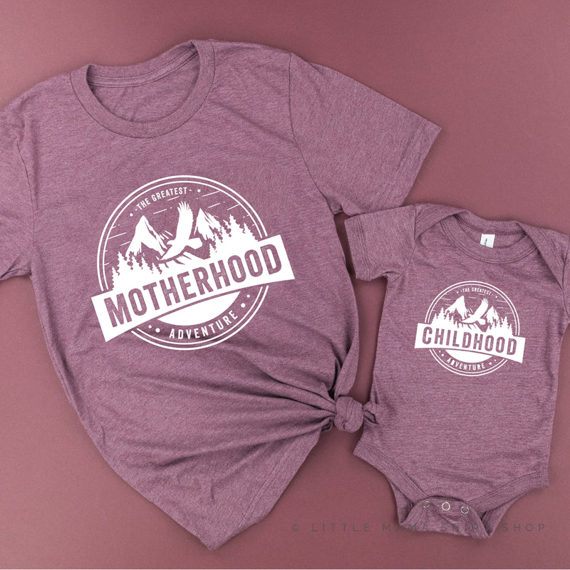 Motherhood + Childhood - The Greatest Adventure - Set of 2 Shirts