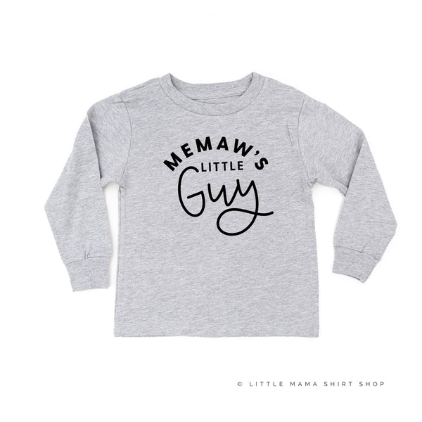 Memaw's Little Guy - Long Sleeve Child Shirt