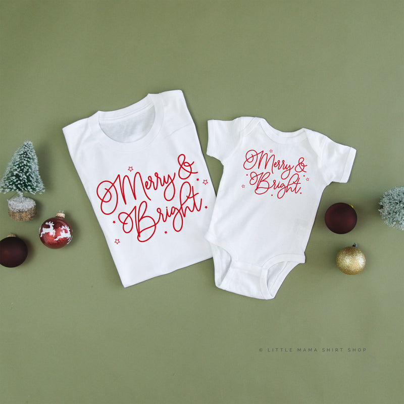 Merry And Bright - Set of 2 Unisex Tees