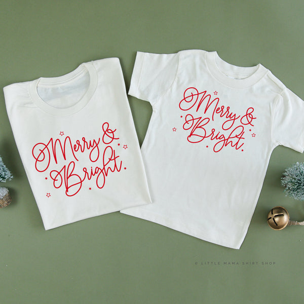 Merry And Bright - Set of 2 Unisex Tees