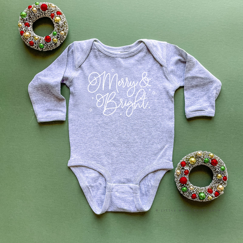 Merry And Bright - Child LONG SLEEVE Tee