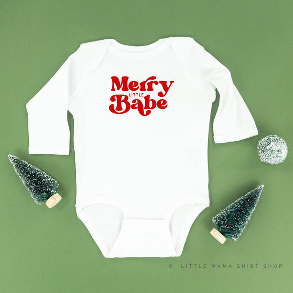 Merry Little Babe - Child LONG SLEEVE Tee