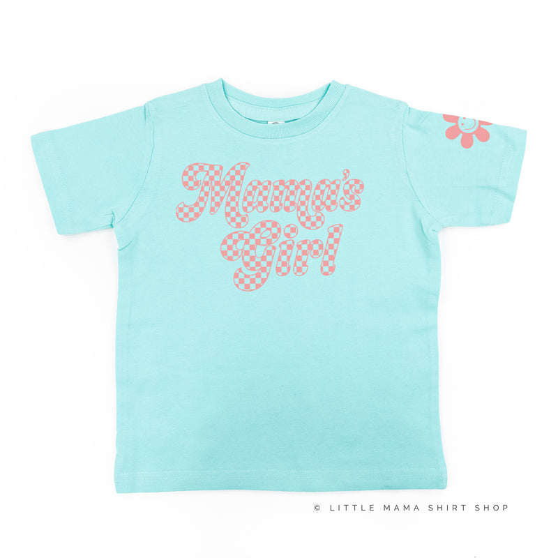 RETRO CHECKERS - MAMA'S GIRL - Short Sleeve Child Shirt