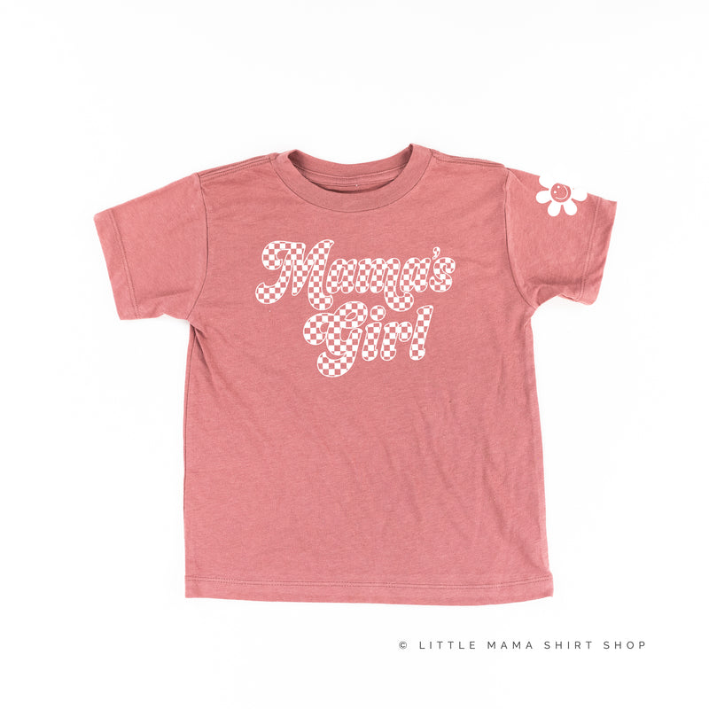 RETRO CHECKERS - MAMA'S GIRL - Short Sleeve Child Shirt