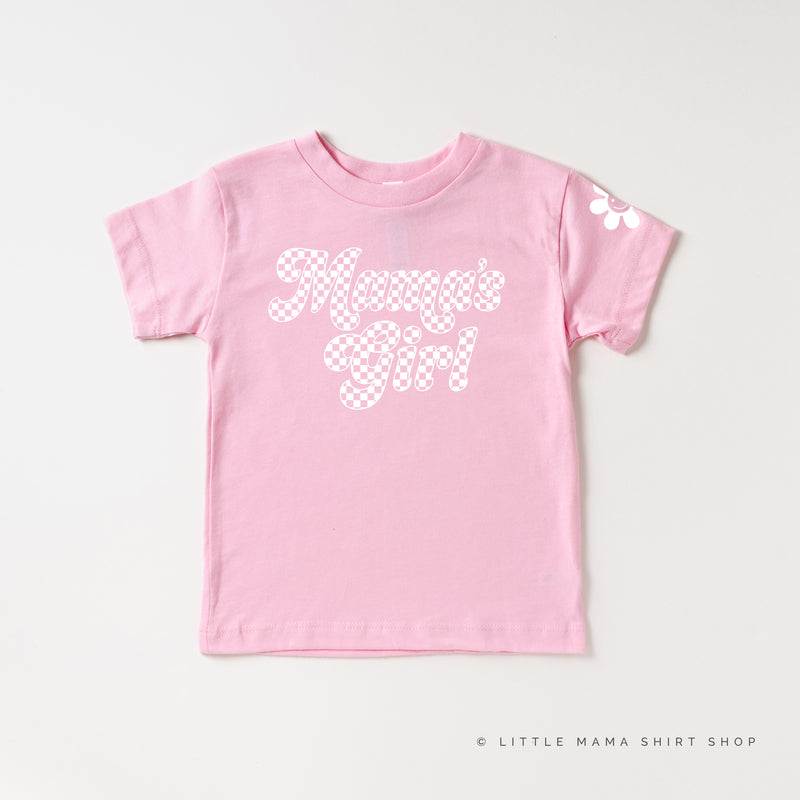 RETRO CHECKERS - MAMA'S GIRL - Short Sleeve Child Shirt