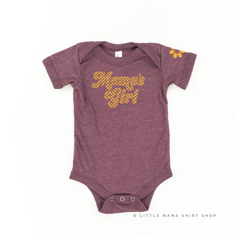 RETRO CHECKERS - MAMA'S GIRL - Short Sleeve Child Shirt