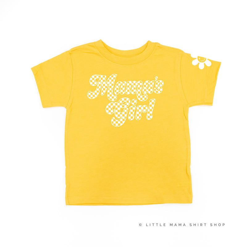 RETRO CHECKERS - MAMA'S GIRL - Short Sleeve Child Shirt