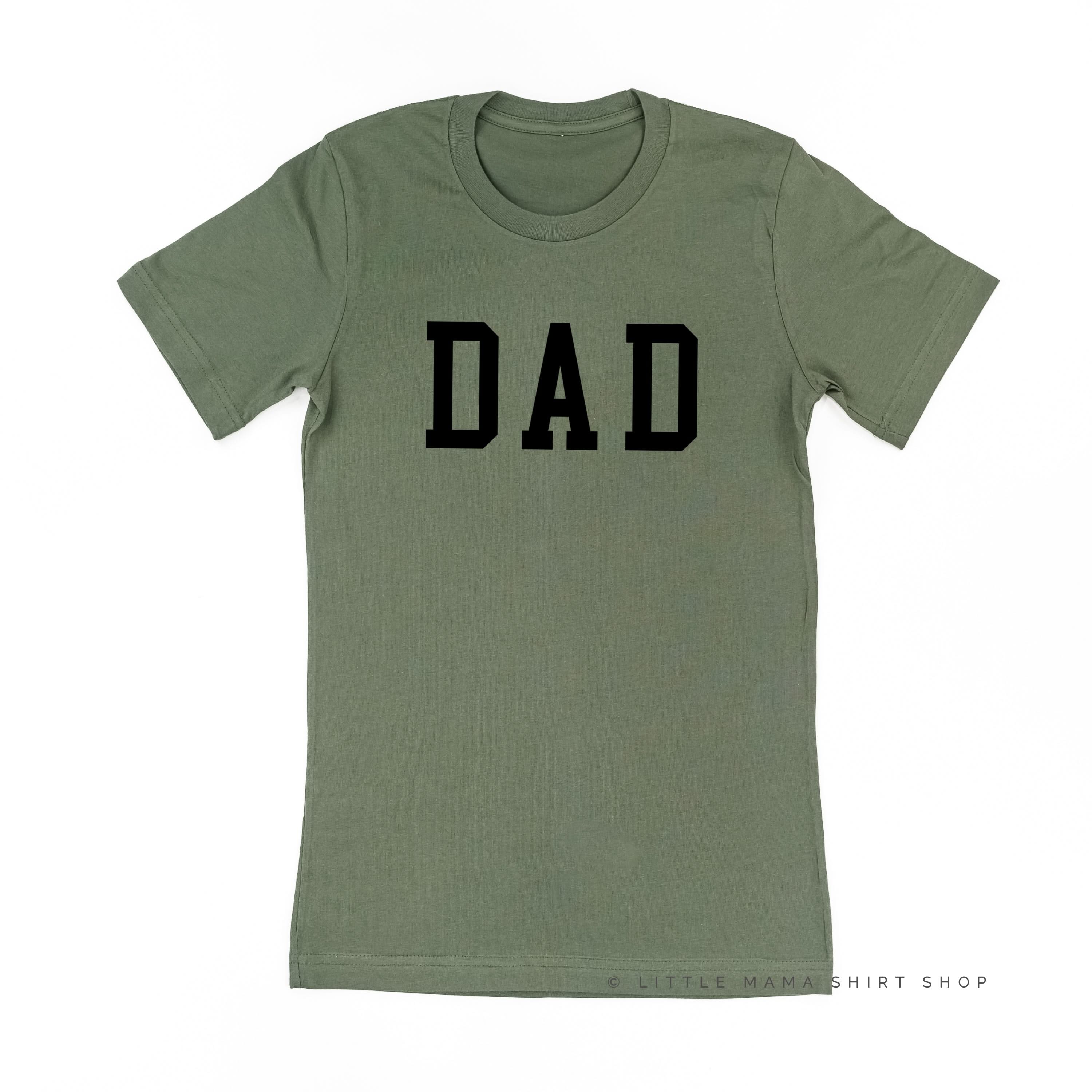 Dad - Varsity Straight Line - Unisex Tee Little Mama Shirt Shop