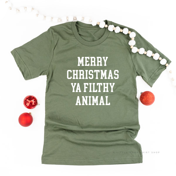 Merry Christmas Ya Filthy Animal - Unisex Tee