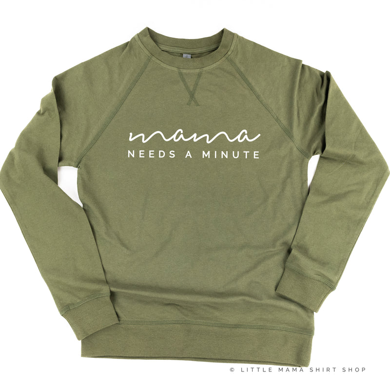Mama Needs a Minute - Original Design - Lightweight Pullover Sweater
