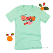 Group of Smiley Fruit - Unisex Tee Little Mama Shirt Shop