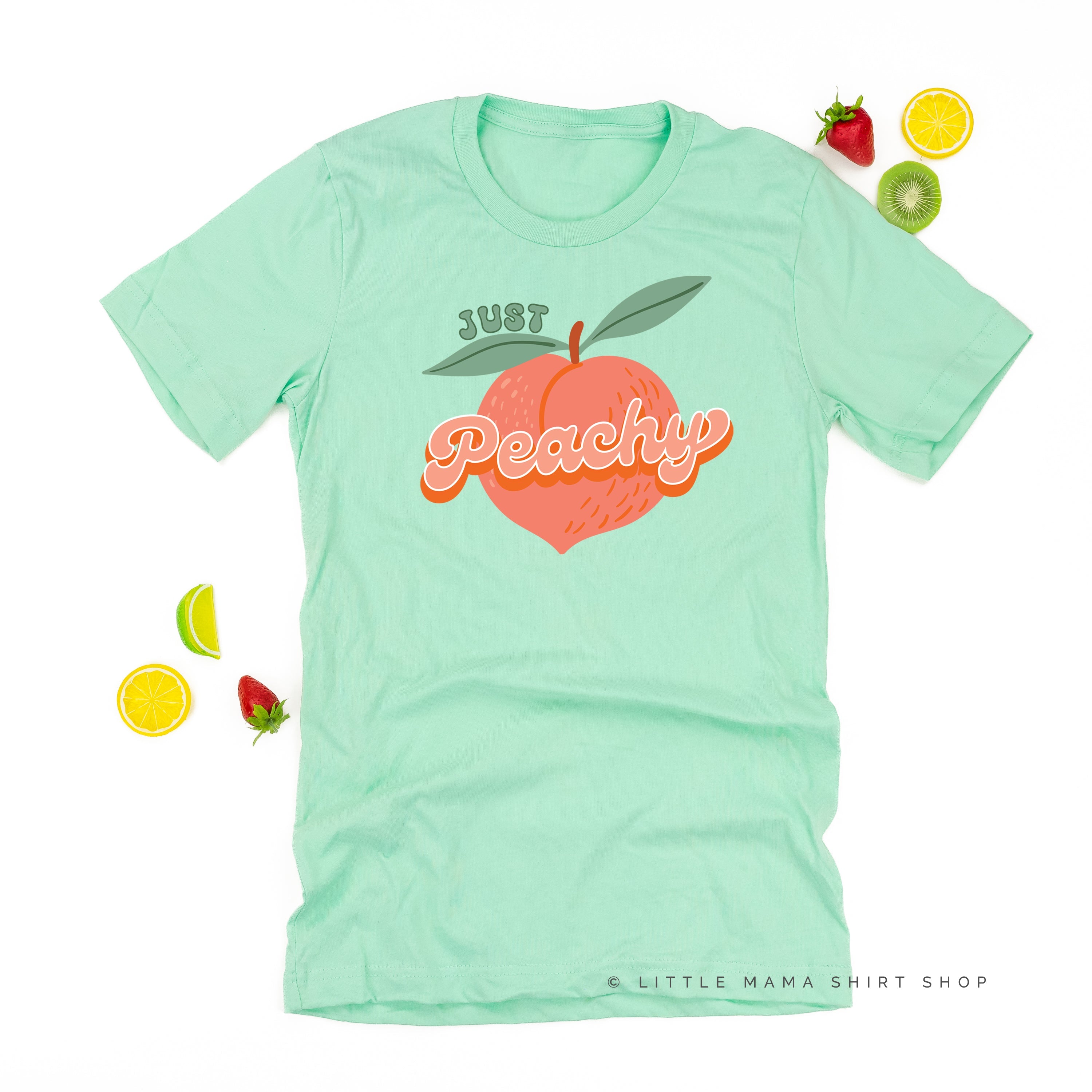 Just Peachy - Unisex Tee Little Mama Shirt Shop