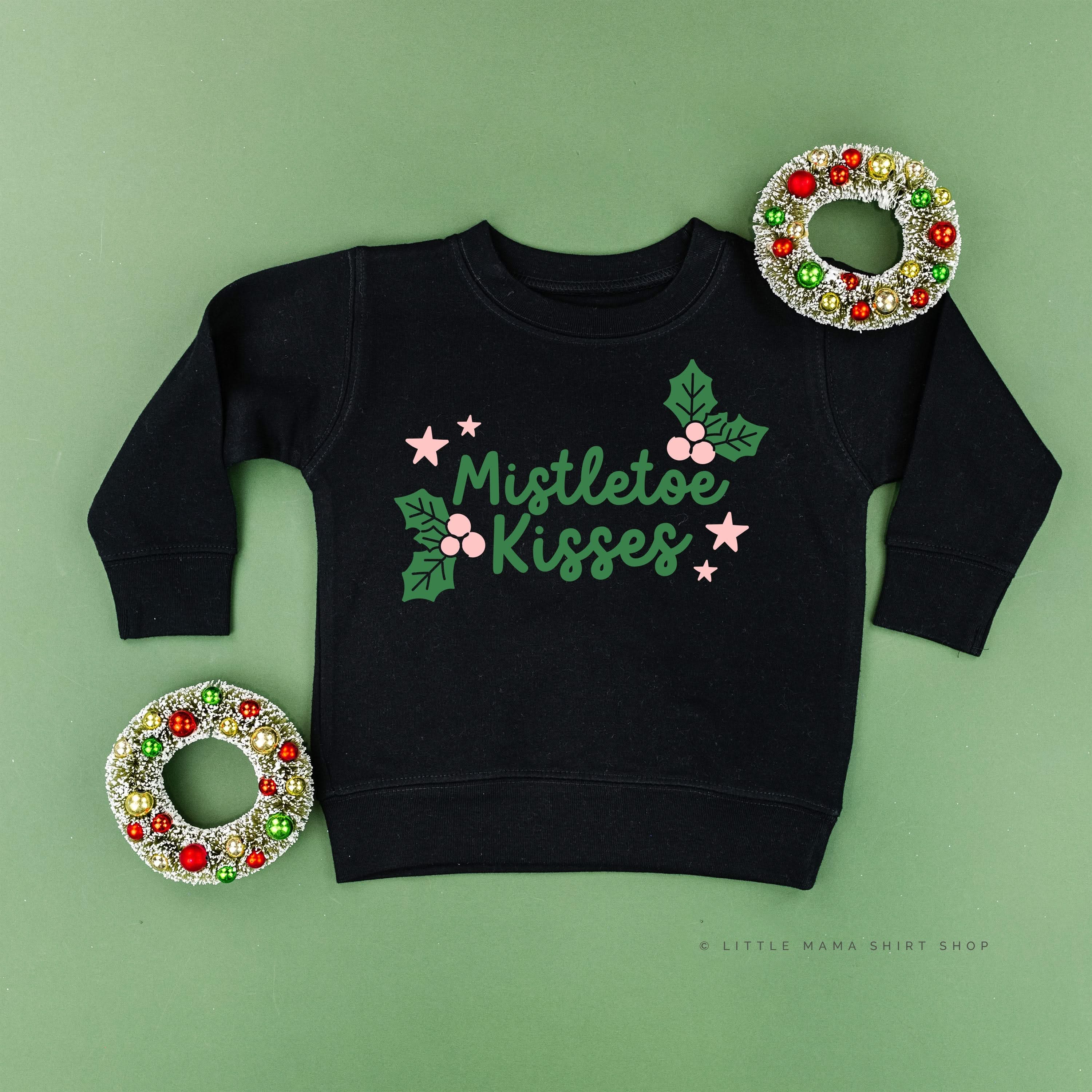 Mistletoe Kisses - Child Sweater Little Mama Shirt Shop