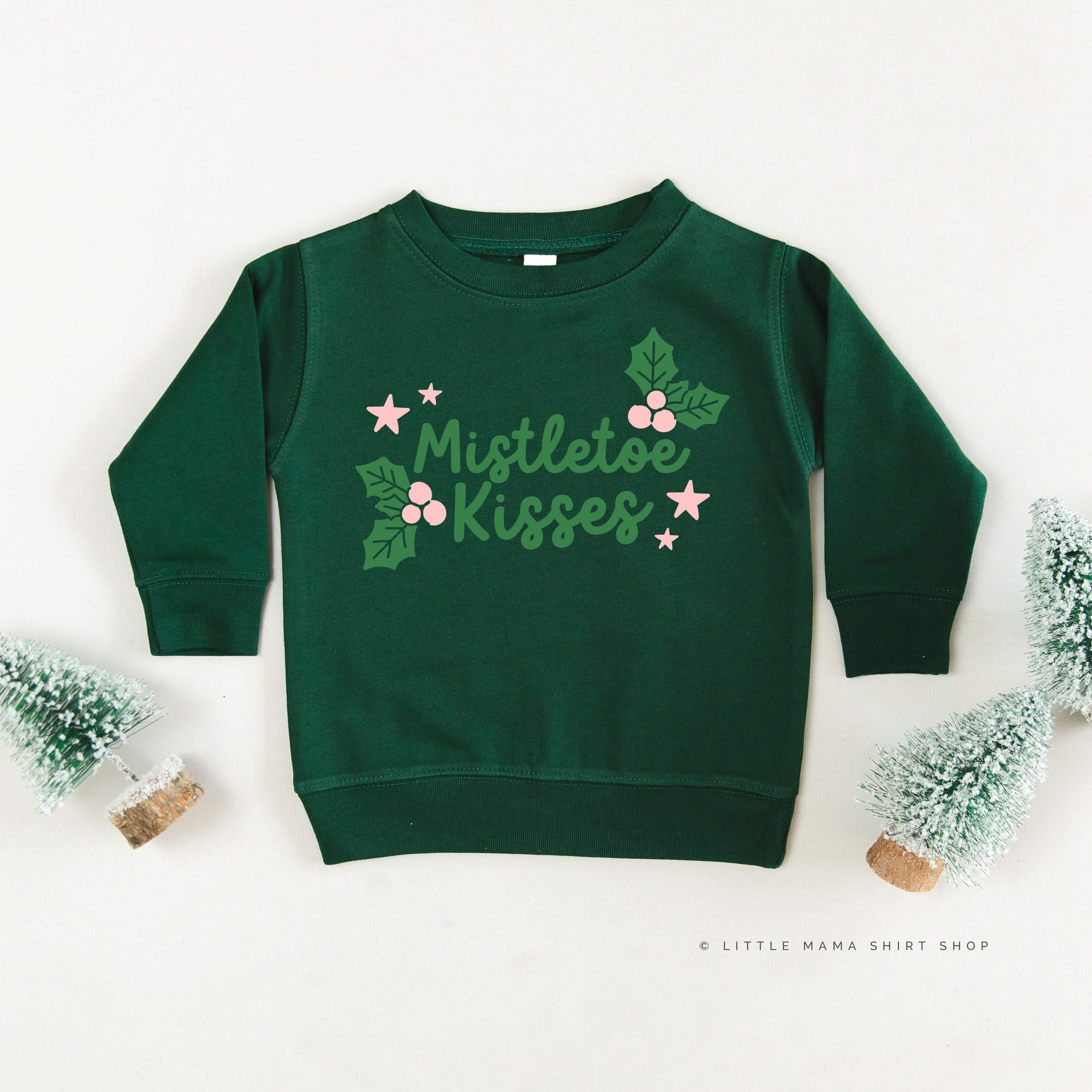 Mistletoe Kisses - Child Sweater Little Mama Shirt Shop