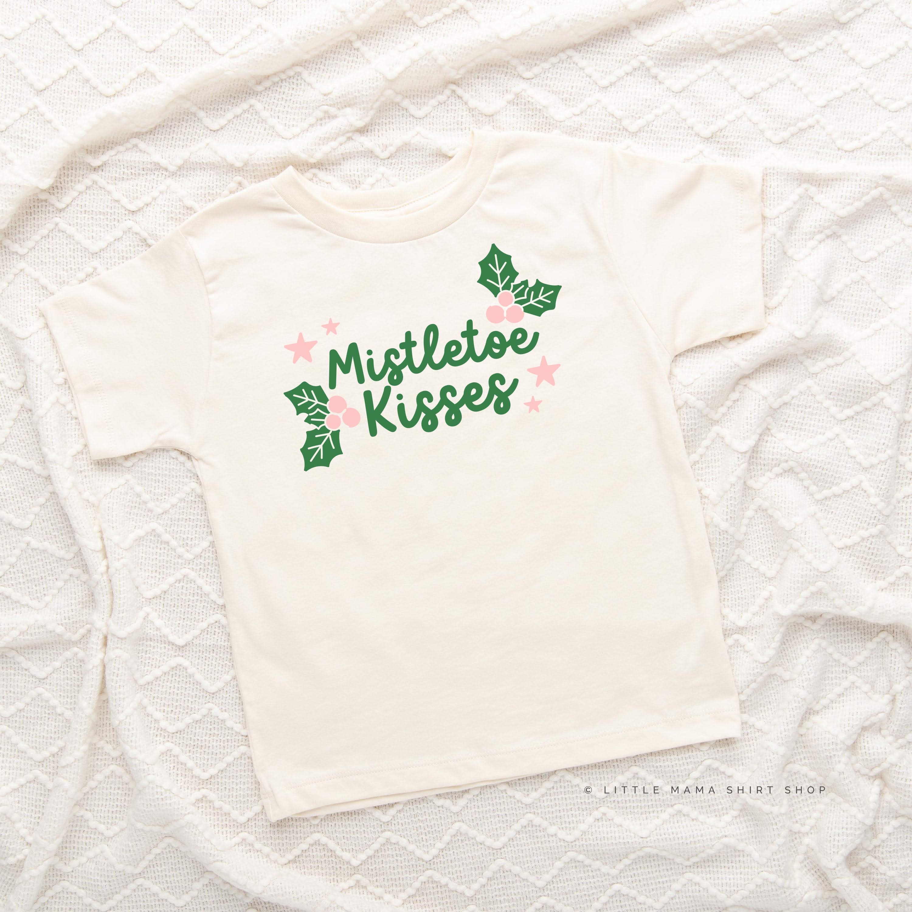 Mistletoe Kisses - Child Tee Little Mama Shirt Shop
