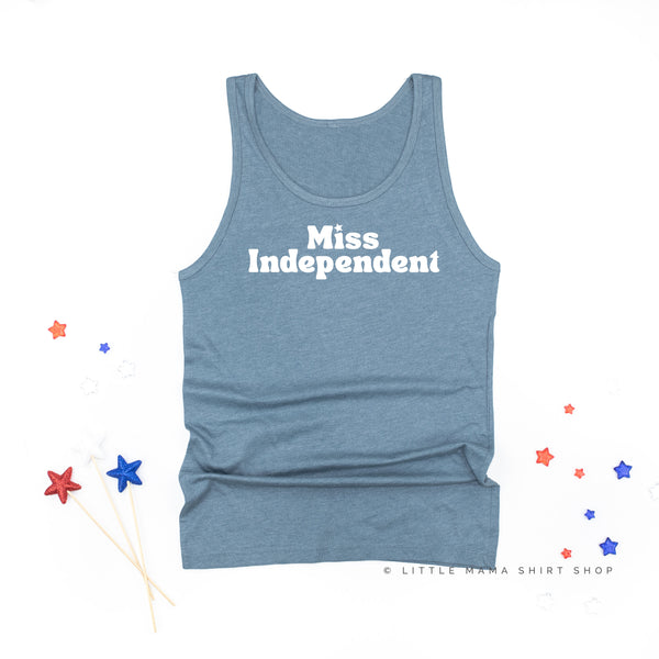 MISS INDEPENDENT - Adult Unisex Jersey Tank