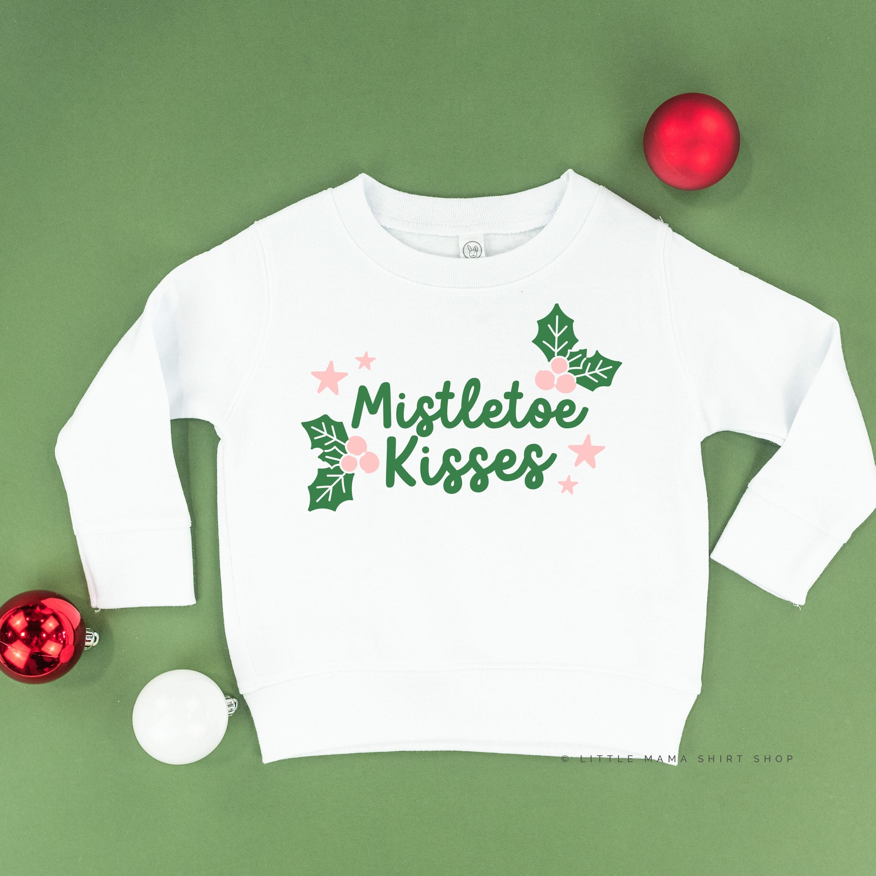 Mistletoe Kisses - Child Sweater Little Mama Shirt Shop