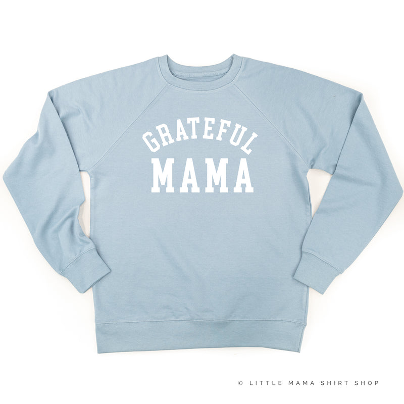 Grateful Mama - (Varsity) - Lightweight Pullover Sweater