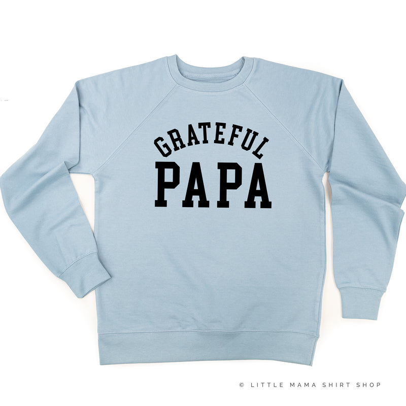 Grateful Papa - (Varsity) - Lightweight Pullover Sweater
