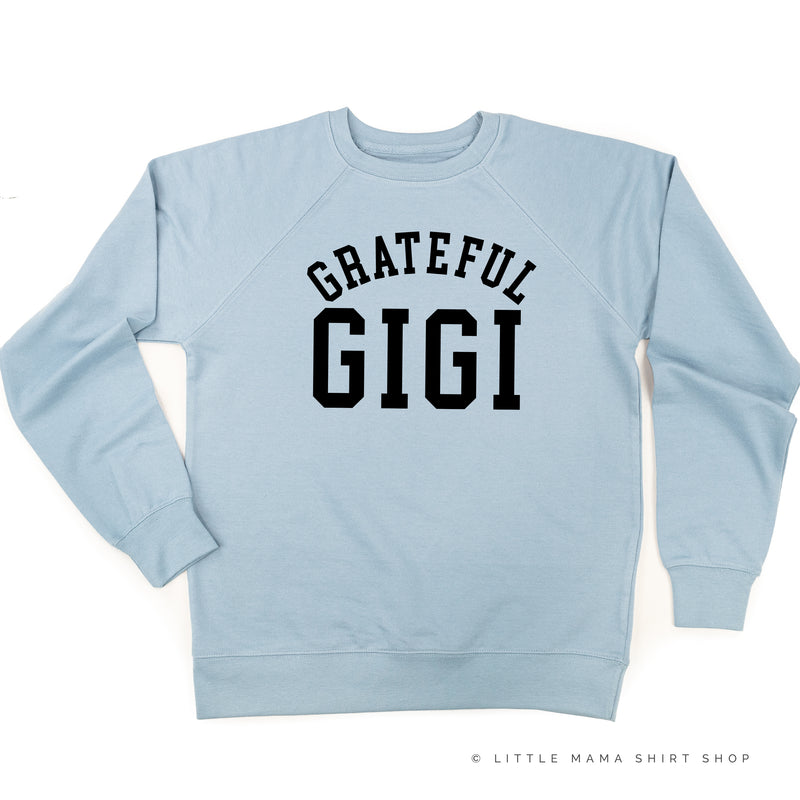 Grateful Gigi - (Varsity) - Lightweight Pullover Sweater