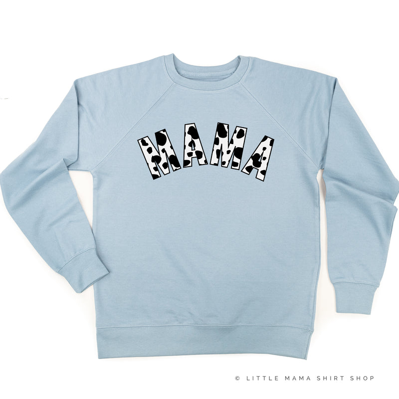MAMA - Cow Print - Lightweight Pullover Sweater
