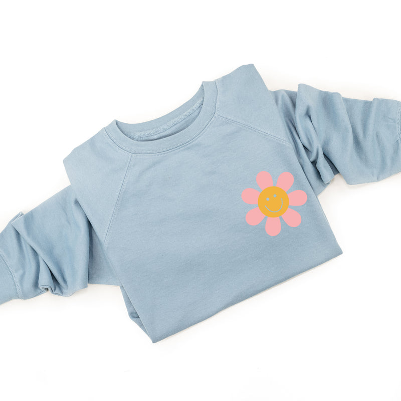 MIX & MATCH - RETRO HAPPY FLOWERS - Lightweight Pullover Sweater