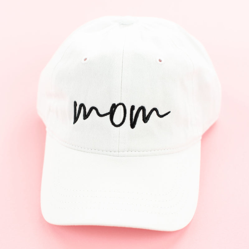 Mom (Cursive) - Baseball Cap