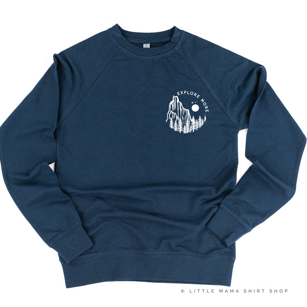 EXPLORE MORE - Pocket Design - Lightweight Pullover Sweater