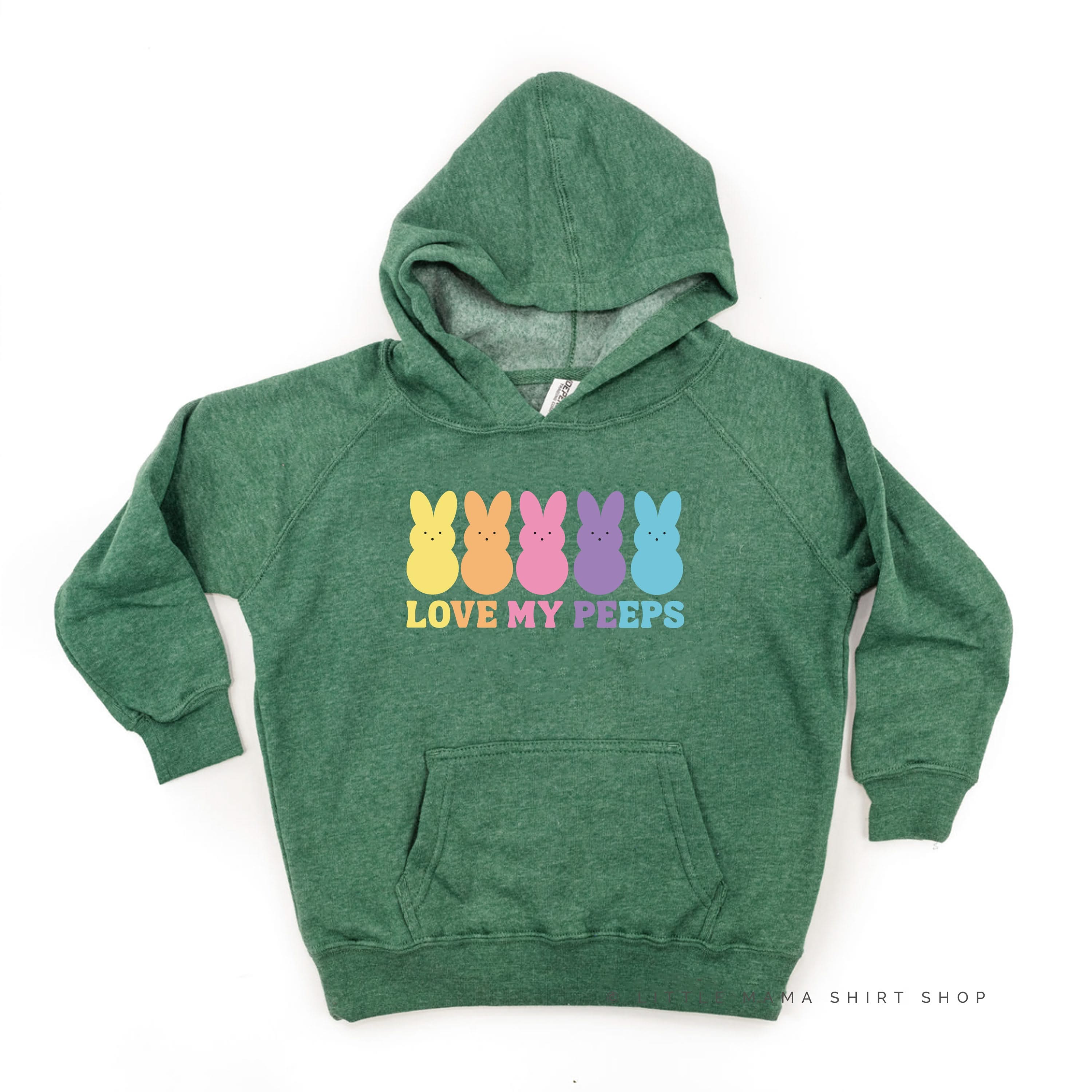 Love My Peeps - Neon - Child HOODIE Little Mama Shirt Shop LLC