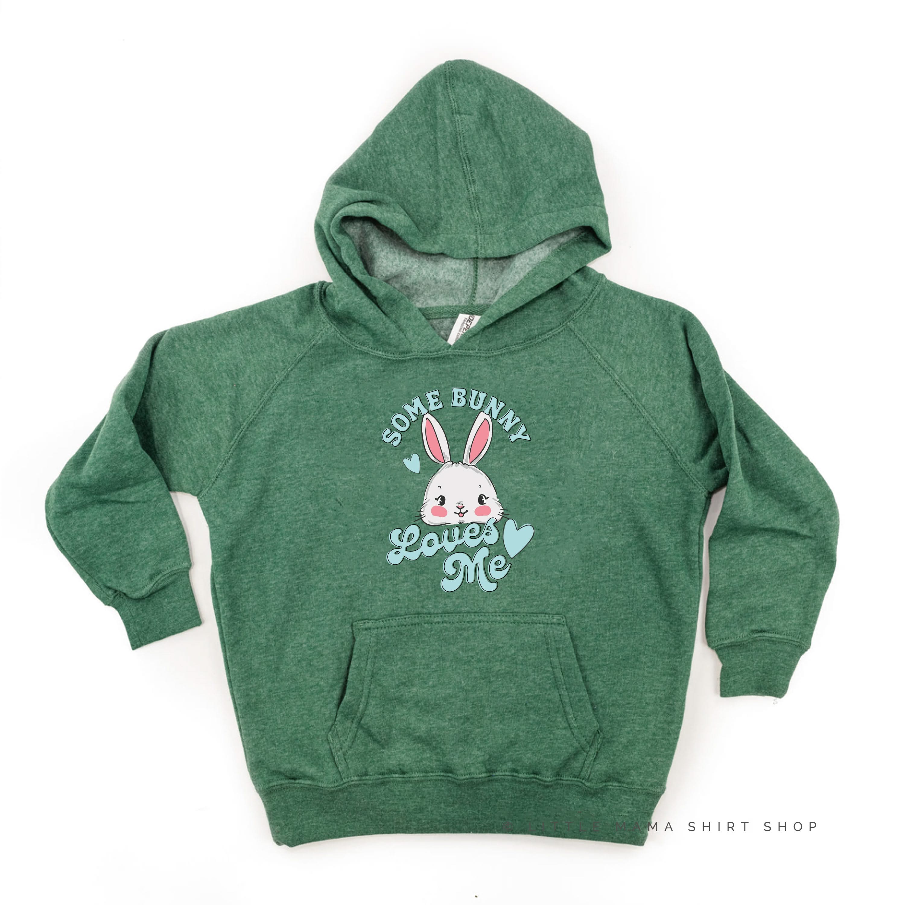 Some Bunny Loves Me - Child HOODIE Little Mama Shirt Shop LLC
