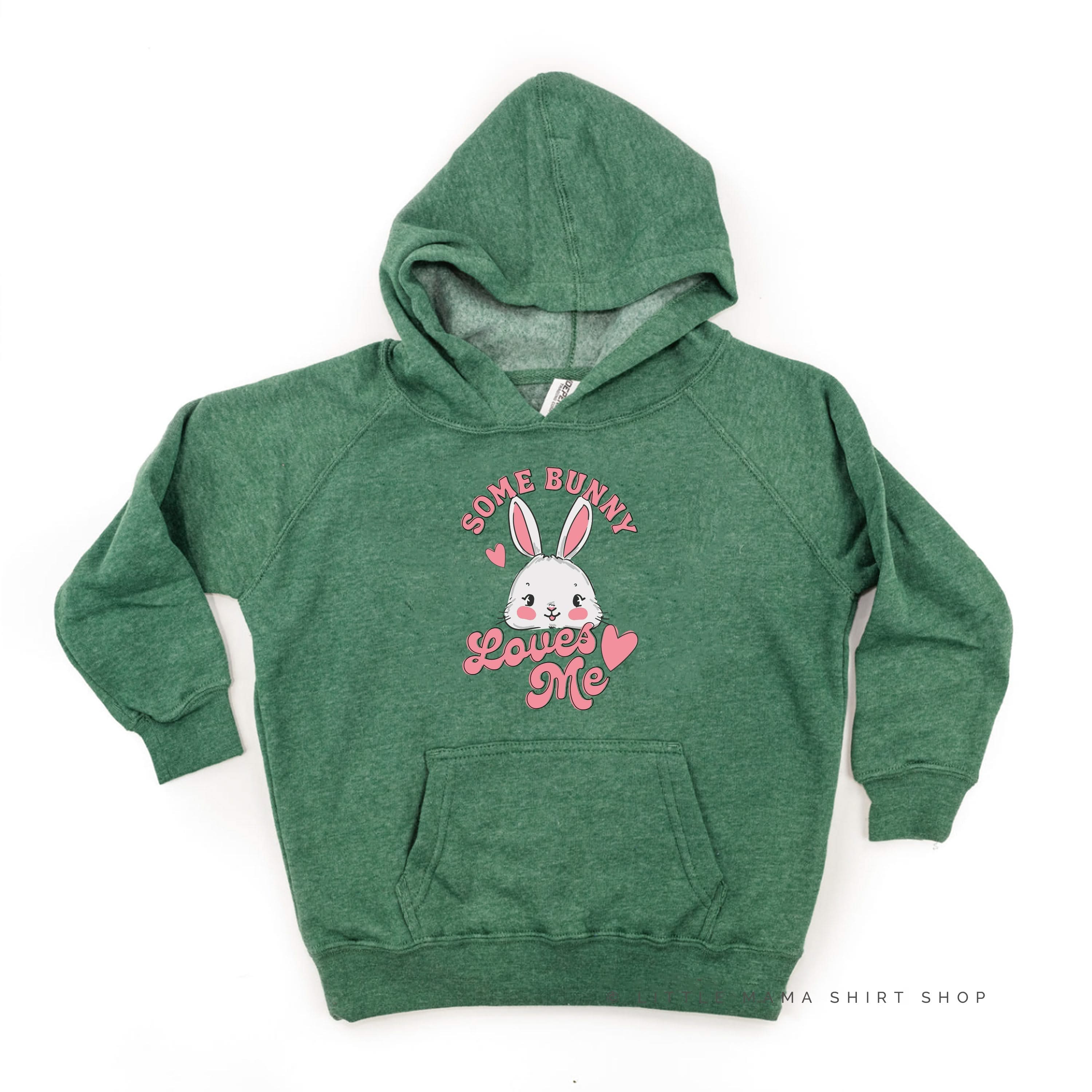Some Bunny Loves Me - Child HOODIE Little Mama Shirt Shop LLC