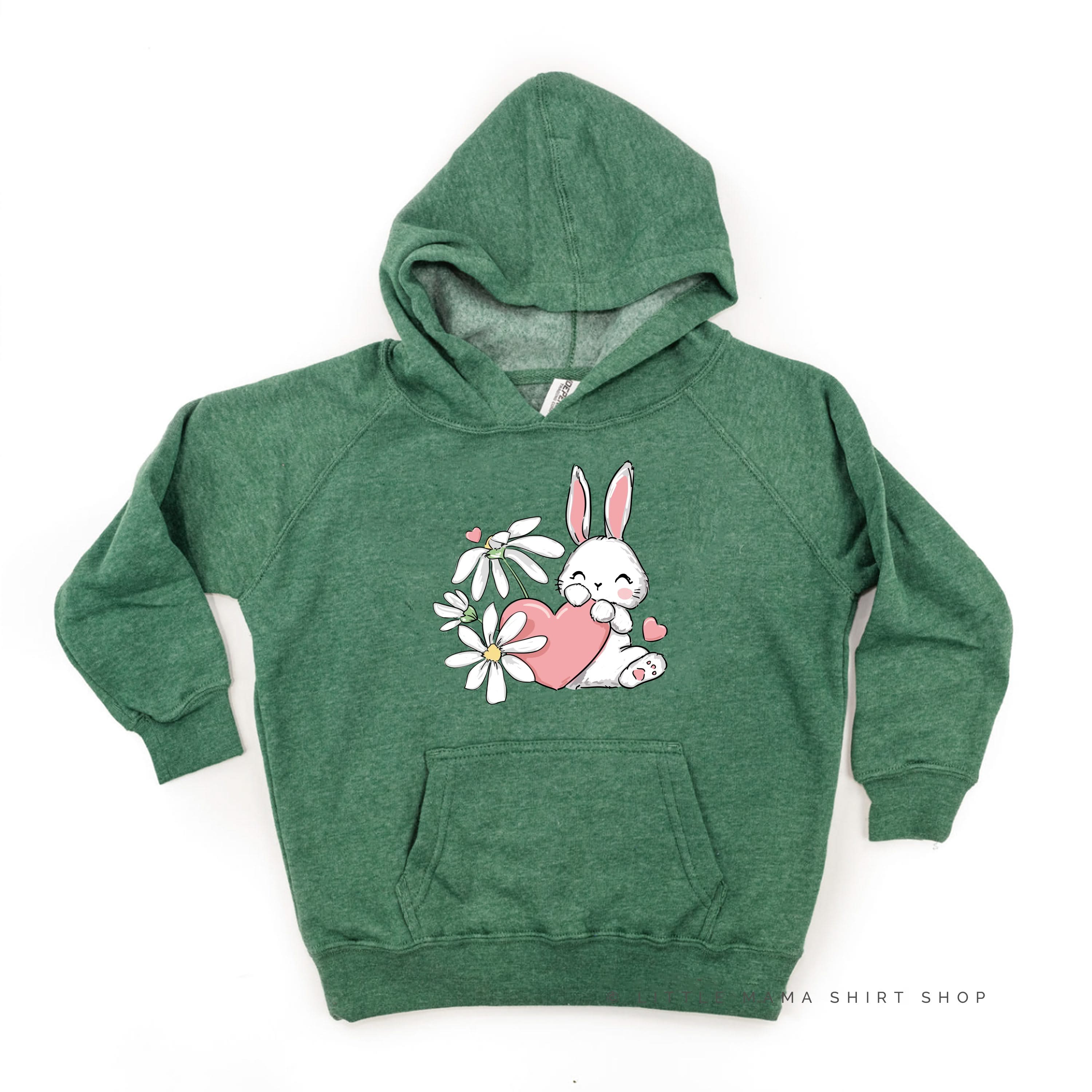 Vintage Love Bunny - Child HOODIE Little Mama Shirt Shop LLC