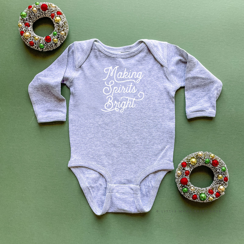 Making Spirits Bright - Child LONG SLEEVE Tee