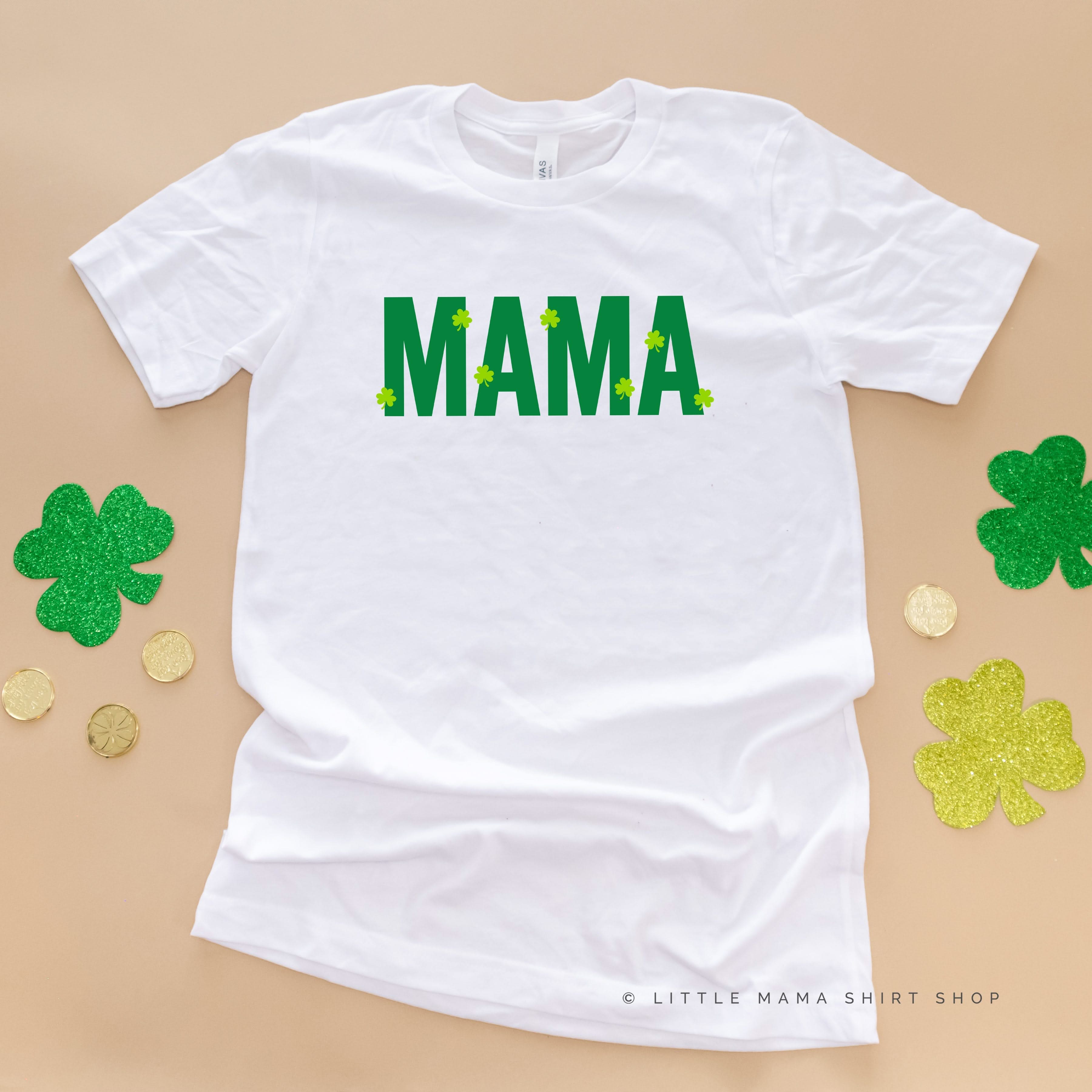 Mama - Mini Shamrocks - Unisex Tee Little Mama Shirt Shop