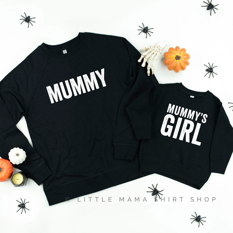 Mummy - Mummy's Girl - Set of 2 BLACK Lightweight Sweaters