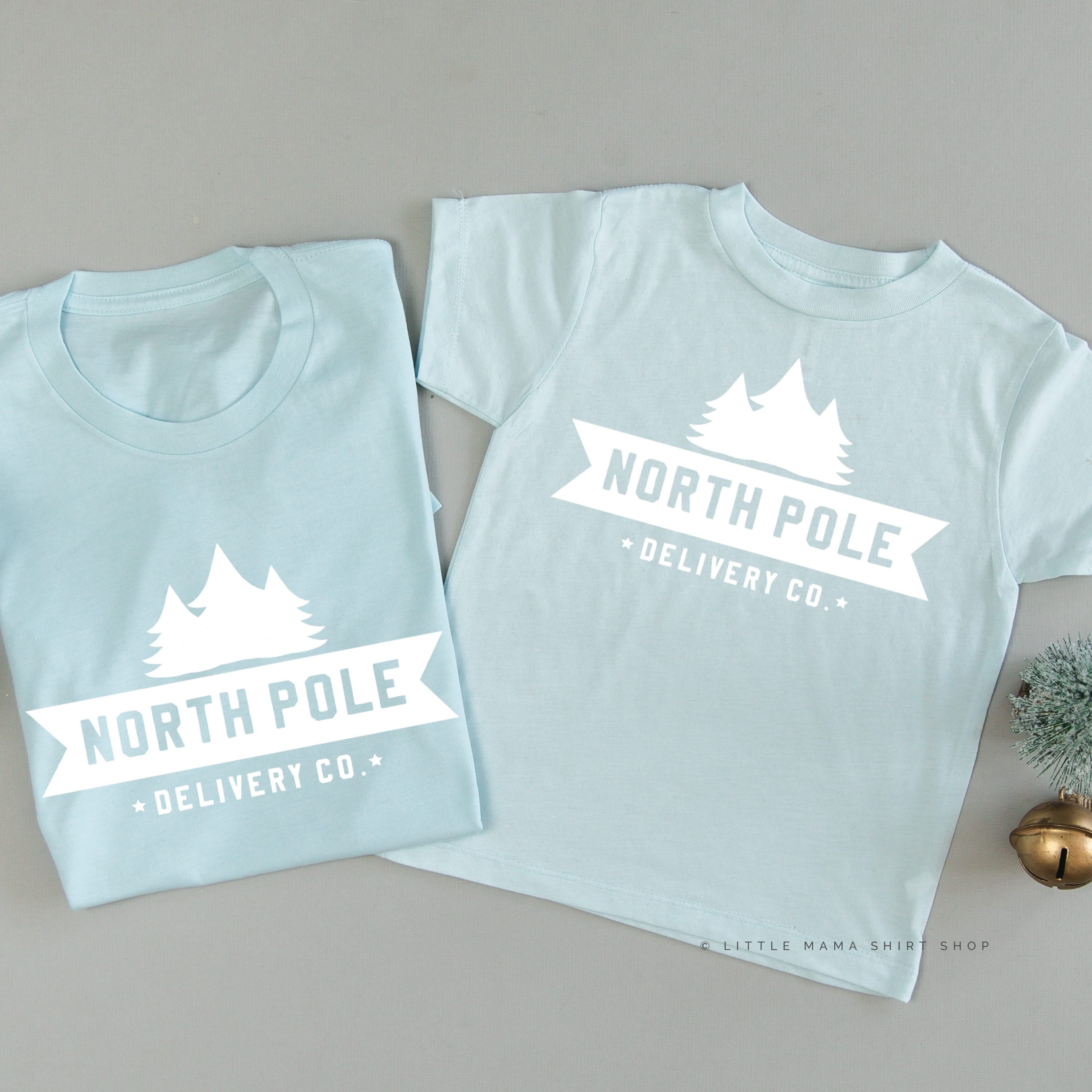 North Pole Delivery Co. - Set of 2 Unisex Tees Little Mama Shirt Shop