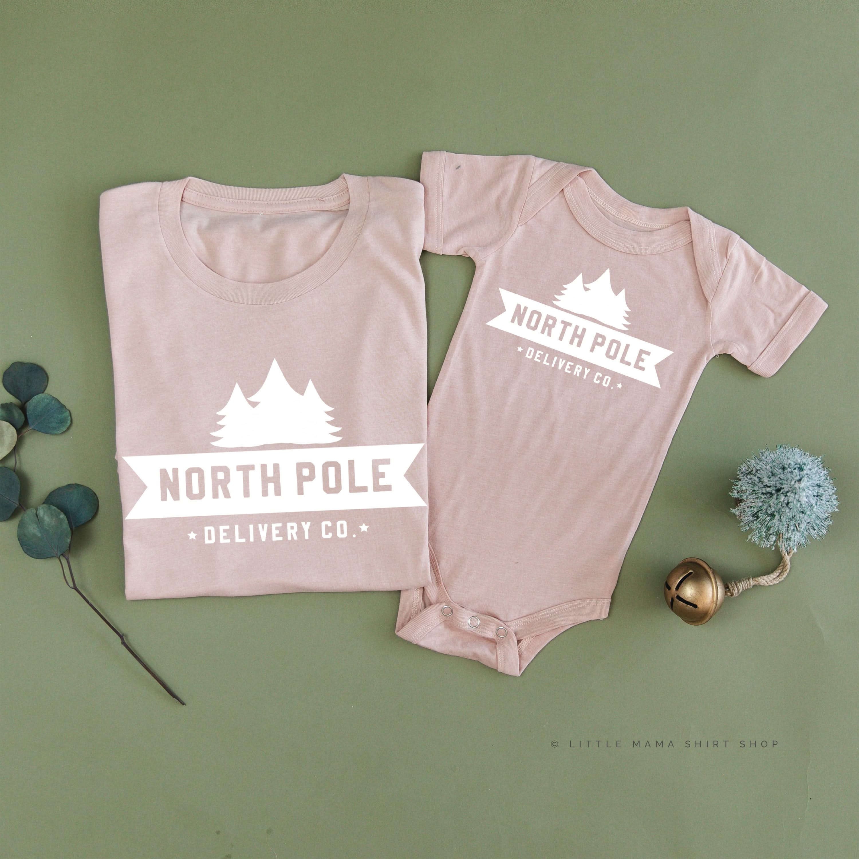 North Pole Delivery Co. - Set of 2 Unisex Tees Little Mama Shirt Shop