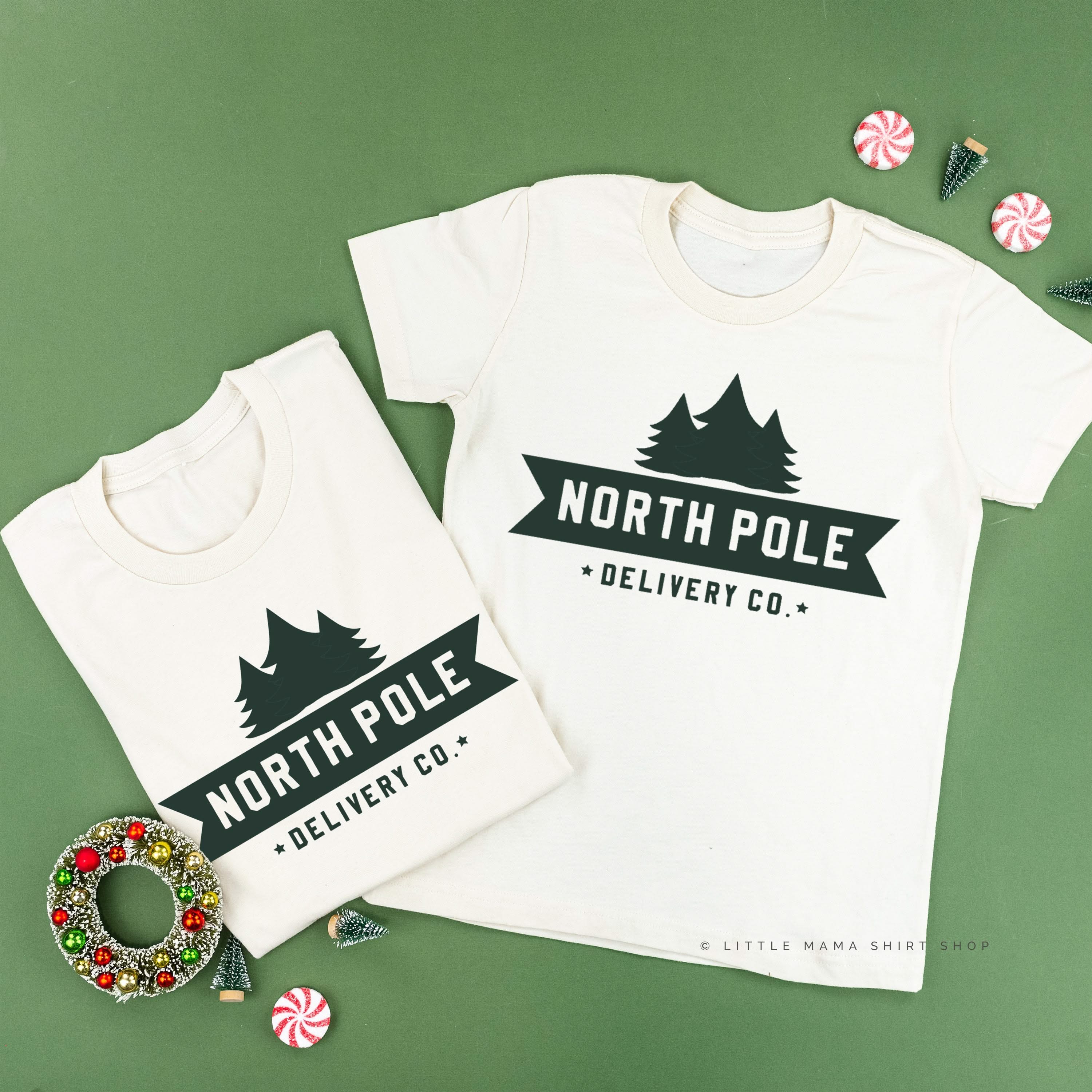 North Pole Delivery Co. - Set of 2 Unisex Tees Little Mama Shirt Shop