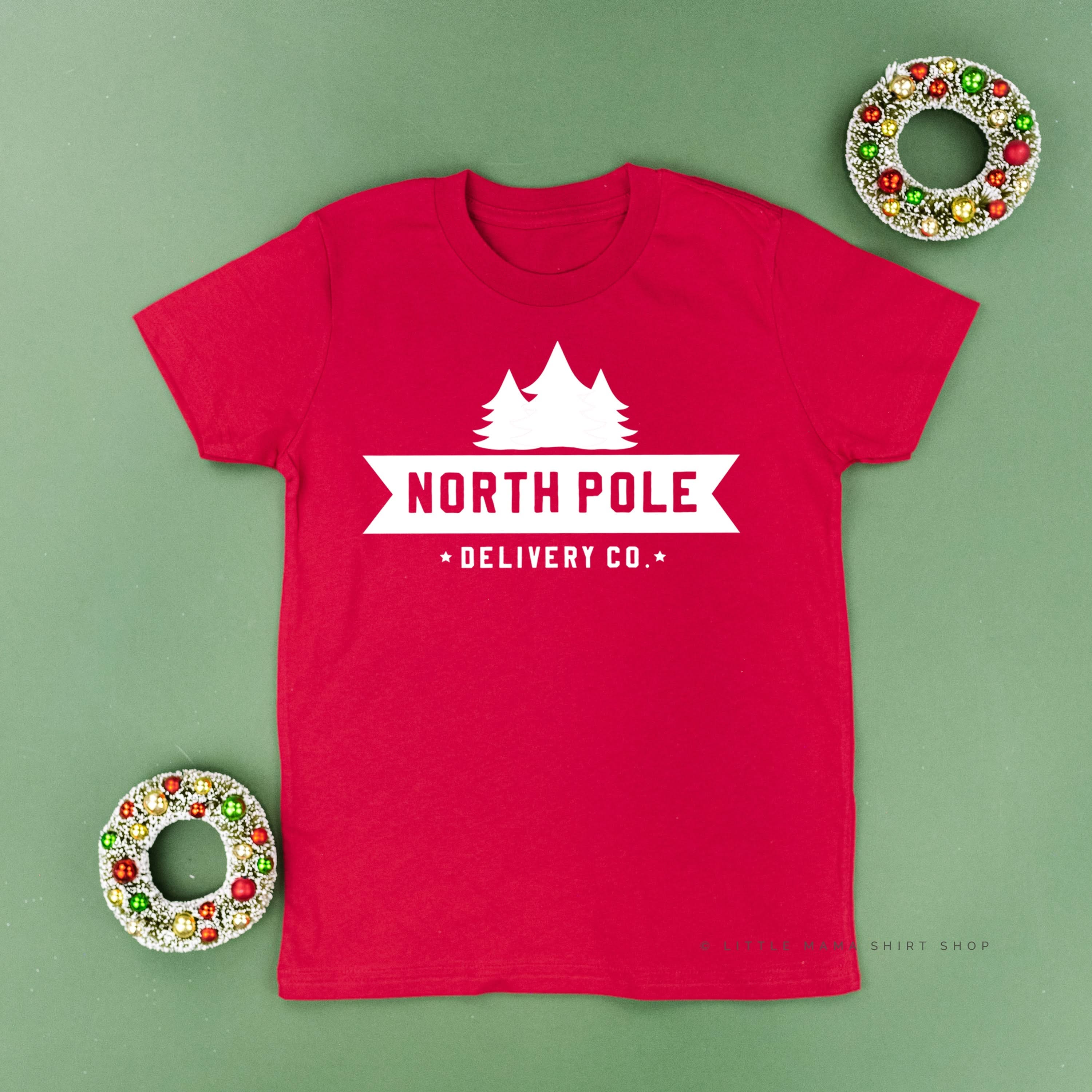 North Pole Delivery Co. - Child Tee Little Mama Shirt Shop